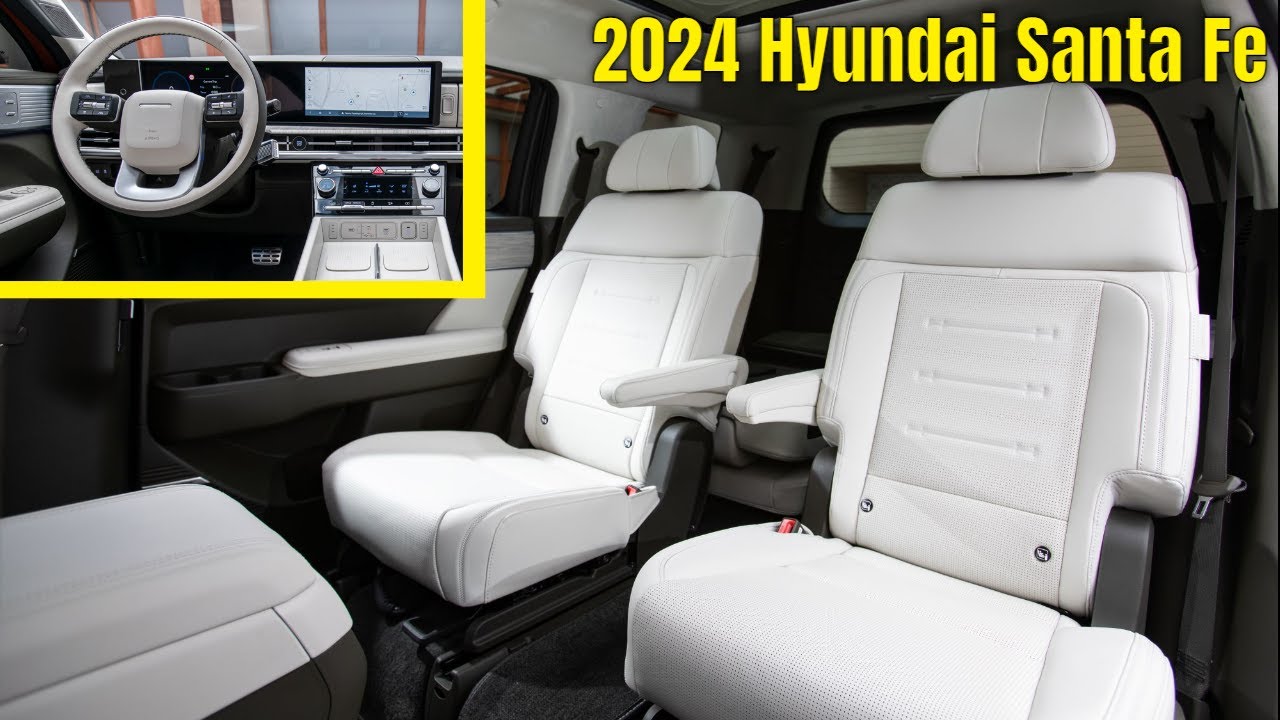 NEW 2024 Hyundai Santa Fe Interior Cabin Detailed Tour - YouTube