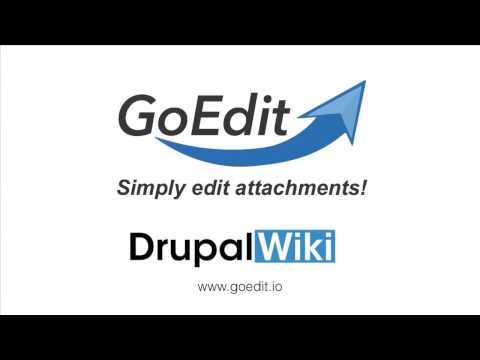 How to use GoEdit for Drupal Wiki - www.goedit.io