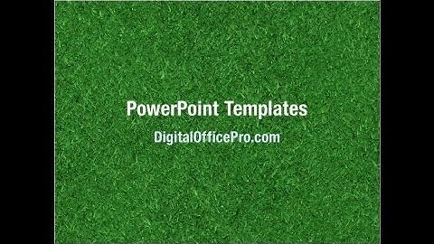 Abstract Grass PowerPoint Template Backgrounds - DigitalOfficePro #04639