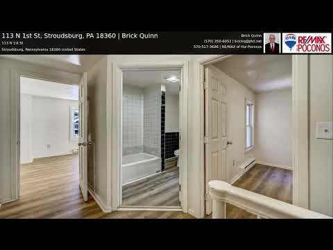 113 N 1st St, Stroudsburg, PA home video tour