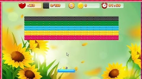 Summer brick out mouse skill game score 2690