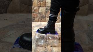 Boots Crushing Huge Bottles ASMR 🔥