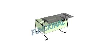 Mesa de dos alturas
