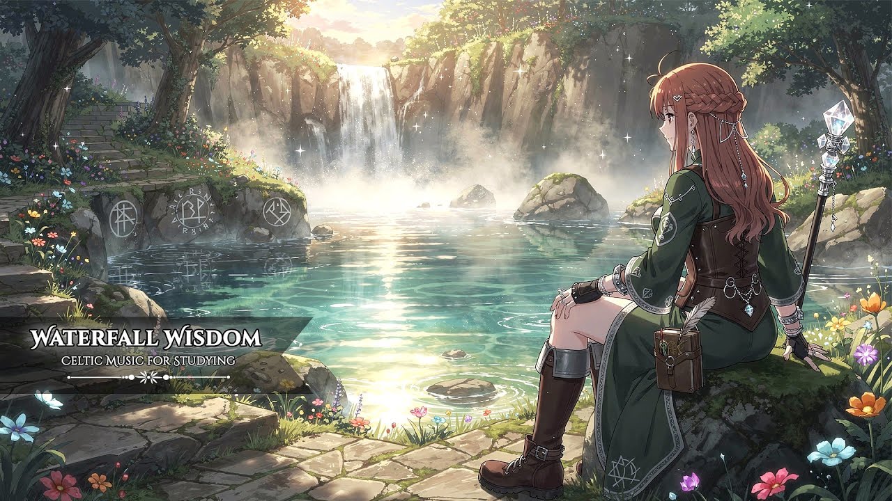 Forgotten Waterfall Temple | Fantasy Background Music