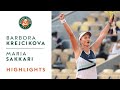 Barbora Krejcikova vs Maria Sakkari - Semifinals Highlights I Roland-Garros 2021