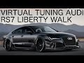 Audi rs7 liberty walk  virtual tuning on gimp photoshop  1080p60fps