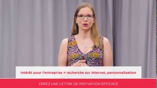 Créez une lettre de motivation efficace