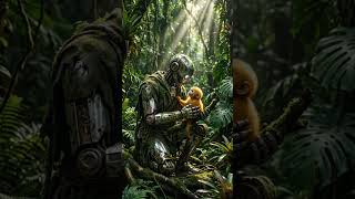 Robot &amp; Monkey: Μια Φιλία που Θα Σας Αγγίξει 💙 #aiart  #marvel