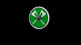 Viking round Shield 3d modell