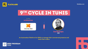 tiktak pro Pitch | Flat6Labs Spring 2022 Demo Day in Tunis | #F6LDemoDay