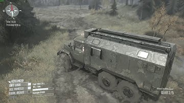 Spintires: Mudrunner seashore hardcore 100%