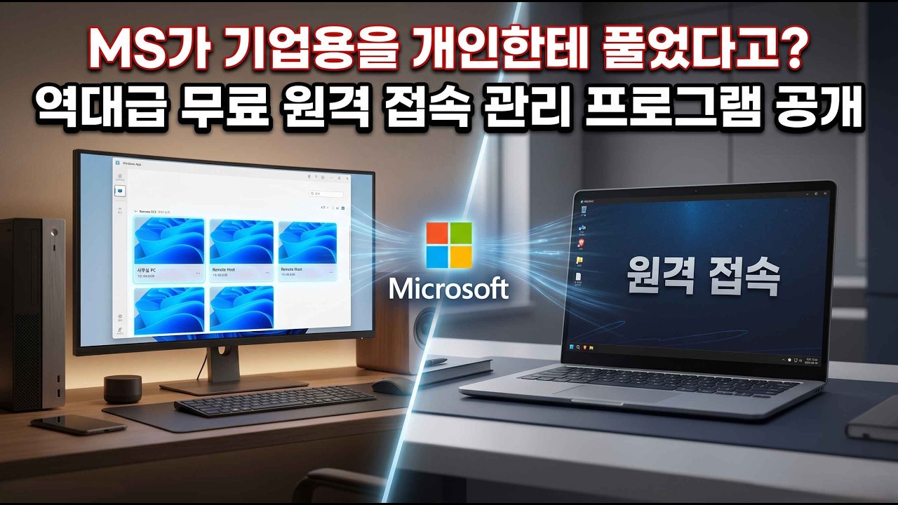 MS가 기업용 프로그램을 개인한테 풀었다고?? 역대급 무료 원격 접속 관리 프로그램 공개 thumbnail