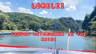 The Famous Watermark in the Rhine river #lorelei #shorts #timelapse