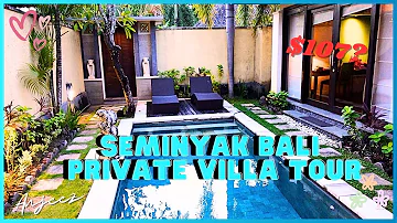 tour of the most beautiful private villa with pool in seminyak bali 🏝️ ONLY $107/Night 😱 | ANJEEZ