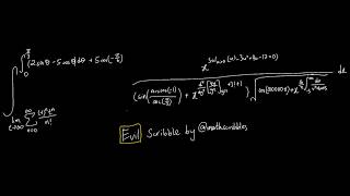 evil scribble 2 by @mathscribbles