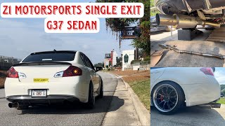 Z1 Motorsports G37 Single Exit Race Exhaust