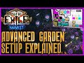 Advanced harvest garden setup  t4 seeds viable setup explained  path of exile harvest