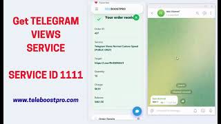 Increase Telegram Views Instantly | TeleBoostPro