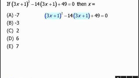 GRE Math Tricks: Using u-substitution to solve complex equations