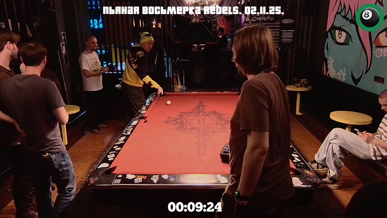 Пьяная восьмерка Rebels. 02.11.25. Pool Club