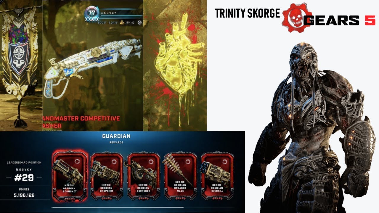 Gears 5 (Op.8): Trinity Skorge-Top 100 Rewards and Top 1000 Rewards(Heavy Set)