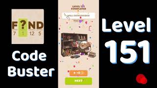 Code Busters Level 151 Walkthrough 🧩 | All Puzzle Solutions| Solutionguruji
