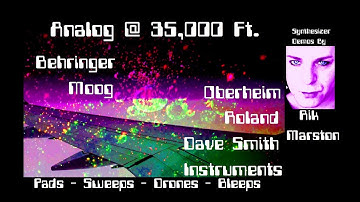 Analog @ 35,000 Ft. Moog Roland Oberheim Dave Smith Instruments Synthesizer Rik Marston