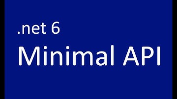REST 16. net 6 Minimal api