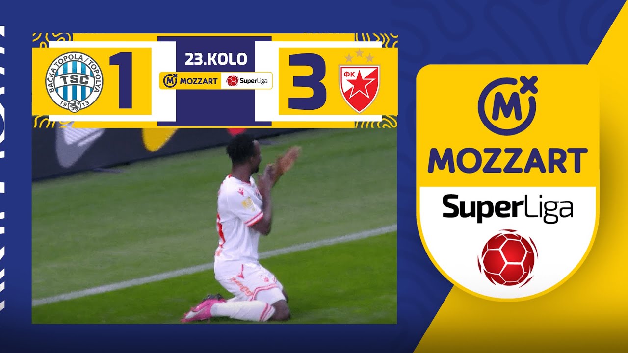 Mozzart Bet Super liga 2023/24 - 23.Kolo: TSC – CRVENA ZVEZDA 1:3 (0:1)