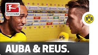 Funny Interview - Reus Quizzes Fortune Teller Aubameyang