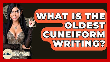 What Is The Oldest Cuneiform Writing? - Middle East Explorers