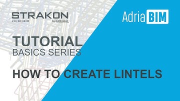 STRAKON - Tutorial - Basics: How to create Lintels and similliar elements