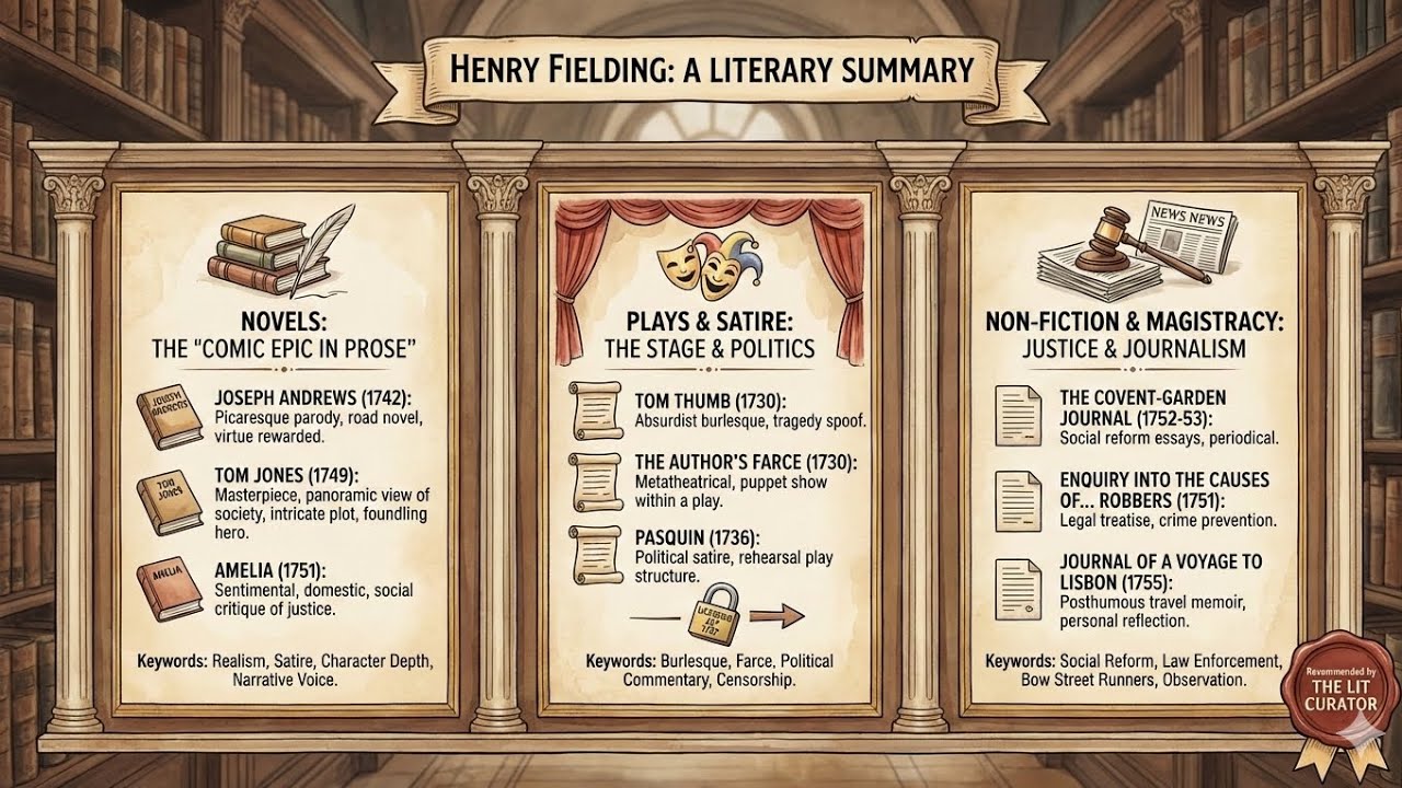 Summary of important works of Henry Fielding 