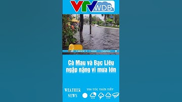 Cà Mau và Bạc Liêu ngập nặng vì mưa lớn | VTVWDB