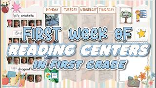 how I introduce reading centers in first grade (+ details about my centers)
