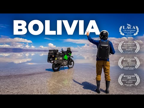 Travel Bolivia by Motorcycle and Drone | 4K