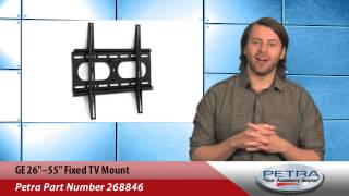 Fixed Slim TV Wall Mount Bracket 26″ 32″ 37 42 47″ 50″ 52″ 55″ For Samsung Vizio GE 26''–55'' Fixed TV Mount