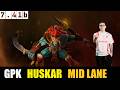 GPK [HUSKAR] MID 7.41B- DOTA 2 HIGHEST MMR MATCH#dota2gameplay #dota2 #gpk