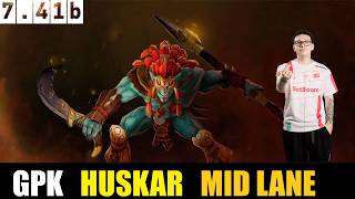 GPK [HUSKAR] MID 7.41B- DOTA 2 HIGHEST MMR MATCH#dota2gameplay #dota2 #gpk