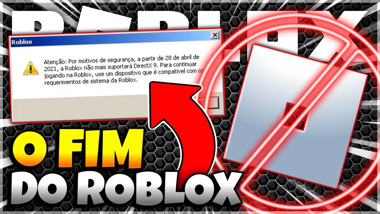 ROBLOX PAROU DE FUNCIONAR! 