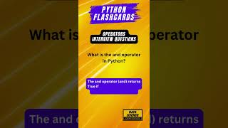 Python Operators Interview Questions #shorts #python #datascience #machinelearning #programming 18