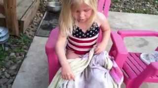 3 Year Old Giving A Foot Mage