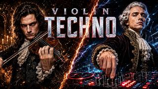 Bach x Paganini in Dark Melodic Techno for Long Study and Reading Focus