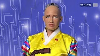 [영상] AI 로봇 소피아와의 대담... '우리는 인간을 돕게 될 것'