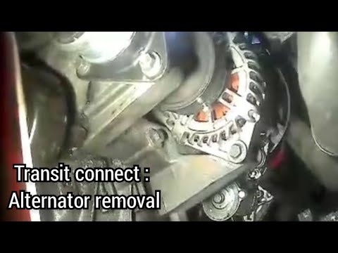 How to : Remove a transit connect alternator - YouTube