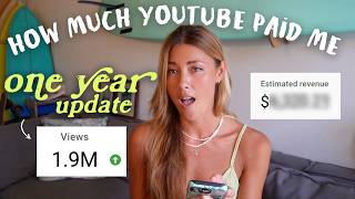 MONETIZED! How much I made in 1 YEAR on YouTube (it TRIPLED my subscriber count!)