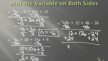3.3 solving equations with variables on both sides