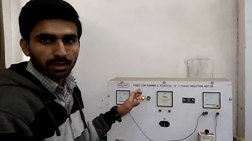RUNNING AND REVERSING ON A 3- PHASE INDUCTION MOTOR