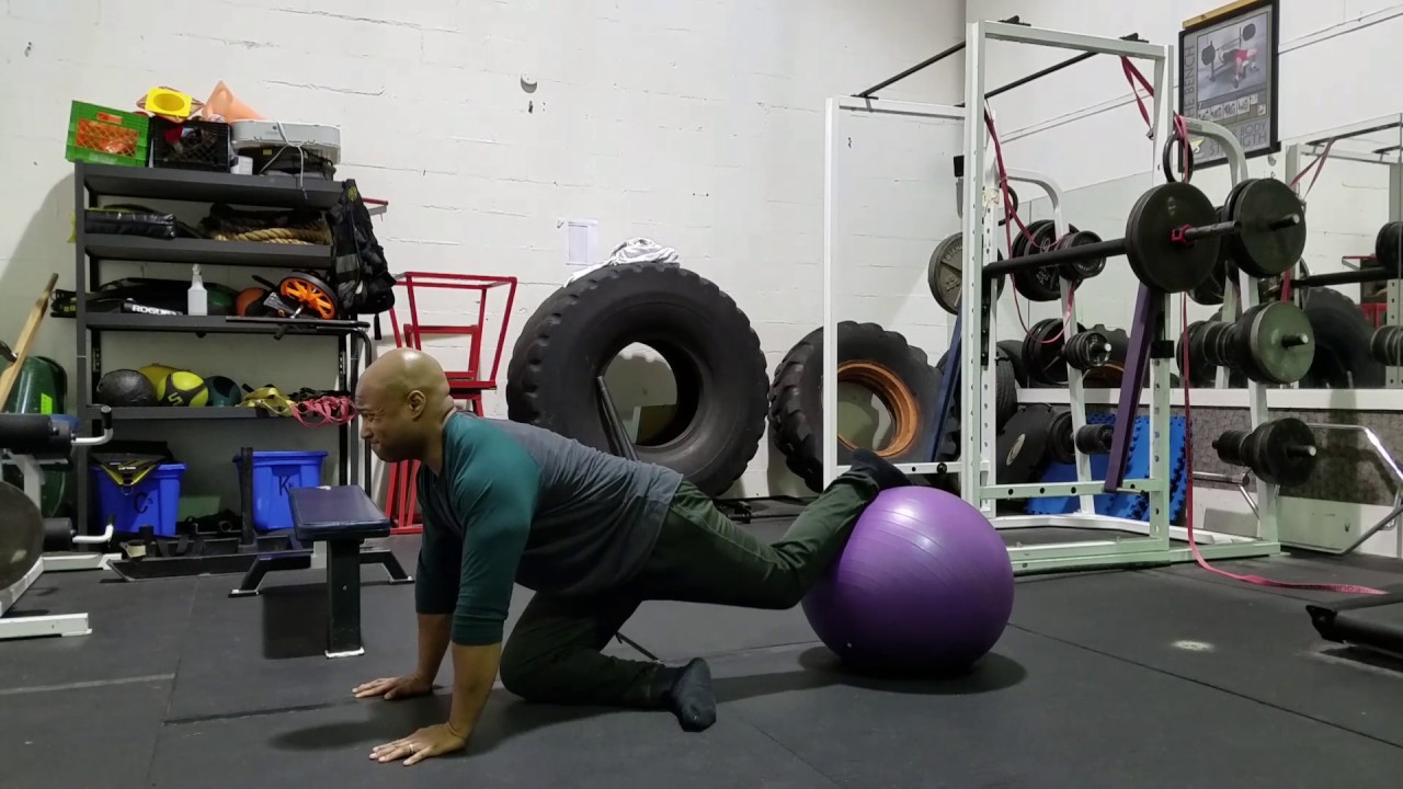 Pigeon Stretch w/Quadruped Hip Extension on Stability Ball video phone beyonce mp3