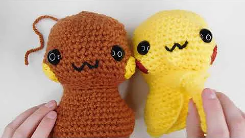 Make Your Own Adorable Crochet Pikachu & Raichu Plushie